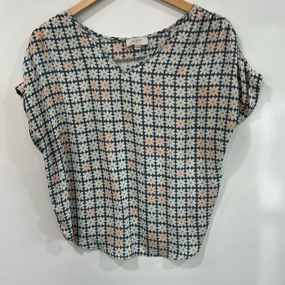 Loft women’s‎ small Daisy print blouse